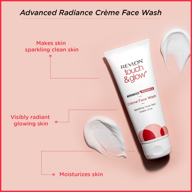 Revlon Touch & Glow Advanced Radiance Crème Face Wash 100ml