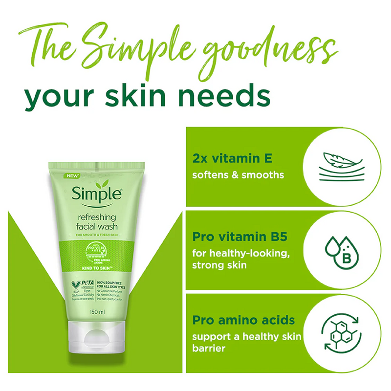 Simple Refreshing Face Wash 150ml BD