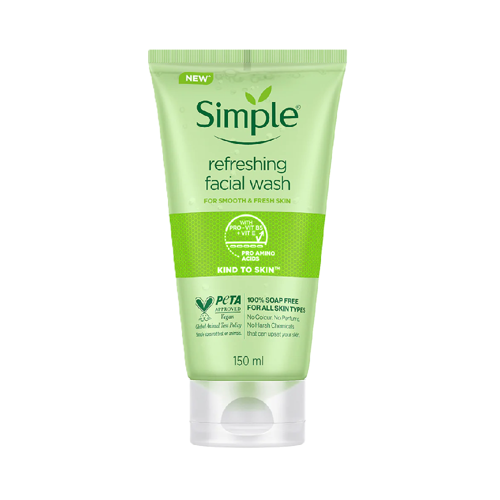Simple Refreshing Face Wash tube front view