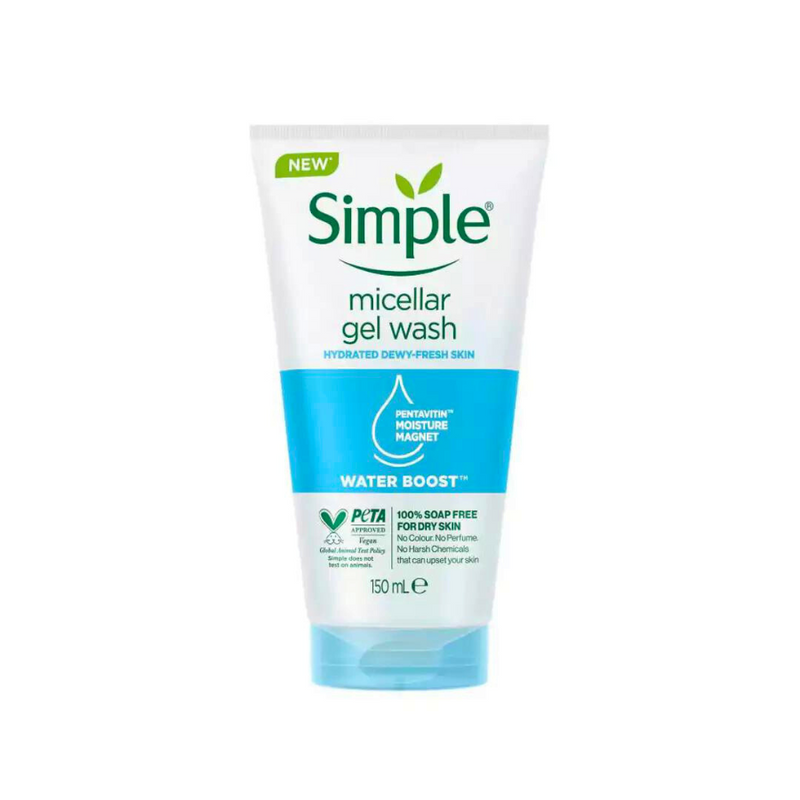 Simple Water Boost Micellar Facial Gel Wash 150ml