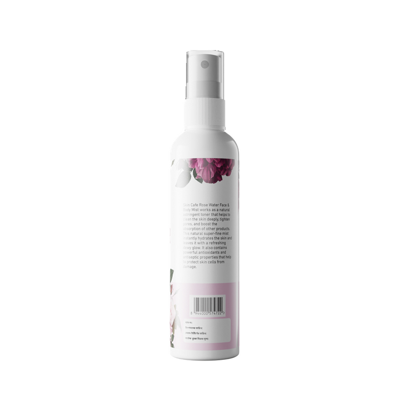 Skin Cafe 100% Natural Rose Water Face And Body Mist 120ml