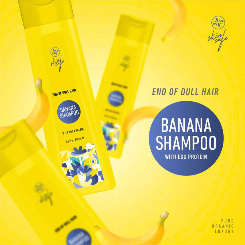 Skin Cafe End of Dull Hair Banana Shampoo 250ml