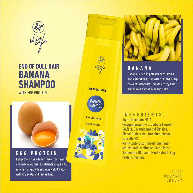 Skin Cafe End of Dull Hair Banana Shampoo 250ml