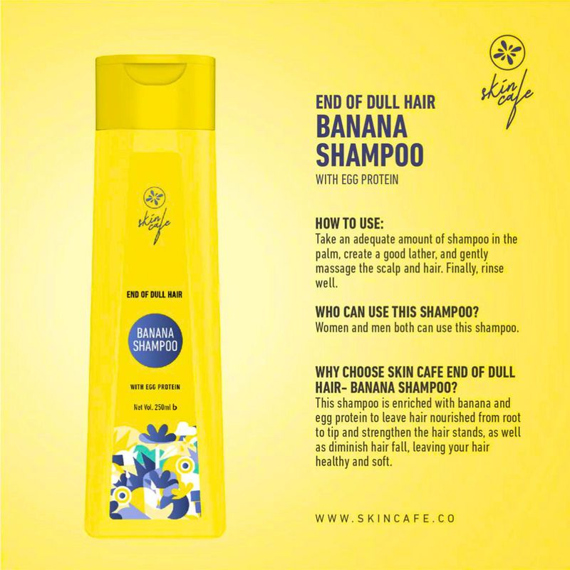 Skin Cafe End of Dull Hair Banana Shampoo 250ml