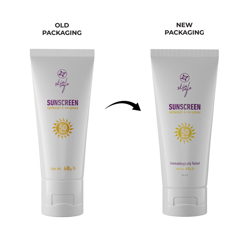 Skin Cafe Sunscreen SPF 50 PA+++ Lightweight & Non-Greasy 60g