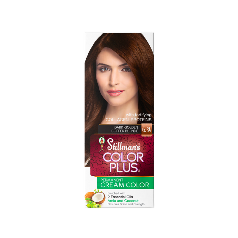 Stillman's Color Plus Permanent Cream Color Dark Golden Copper Blonde 6.34