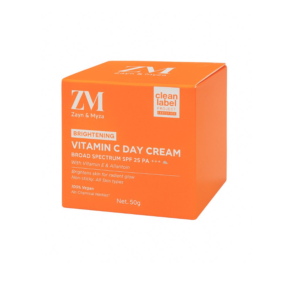 Zayn & Myza Vitamin C Day Cream Brightening SPF 25 with Vitamin E & Allantoin, 100% Vegan