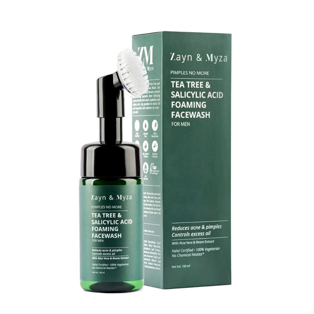 Zayn & Myza Tea Tree & Salicylic Acid Foaming Face Wash for Men