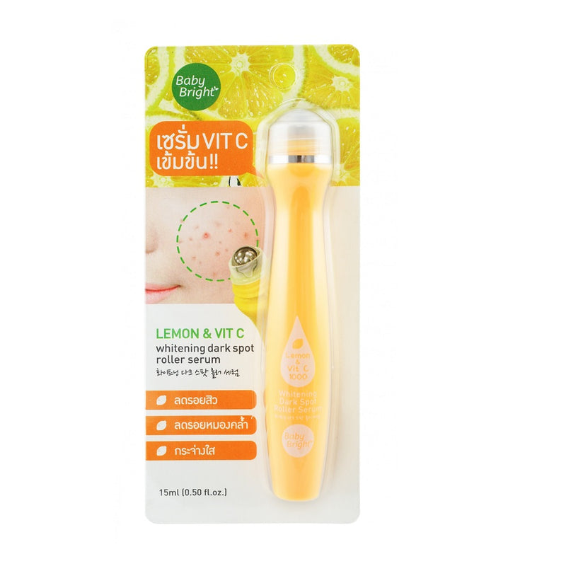 Baby Bright Lemon & Vit C Whitening Dark Spot Roller Serum 15ml BD