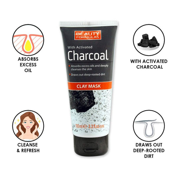 Beauty Formula With Activated Charcoal Clay Mask 100g BD