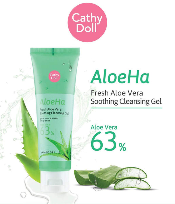 Cathy Doll AloeHa Fresh Aloe Vera Soothing Cleansing Gel 120ml