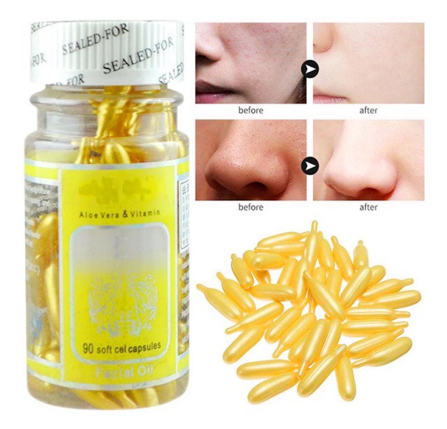 CSK Vitamin E Facial Essence Capsule Light Yellow 90p