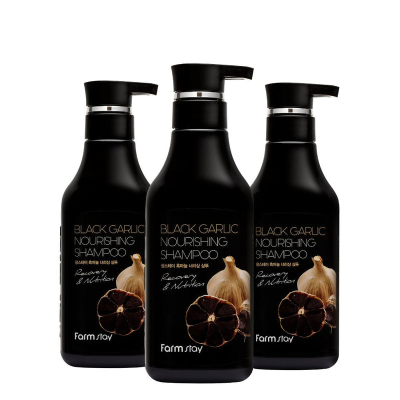 Farmstay Black Garlic Nourishing Shampoo 530ml BD