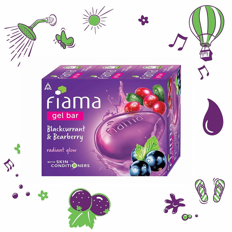 Fiama Bkackcurrant & Bearberry Gel Bar Soap 125g BD