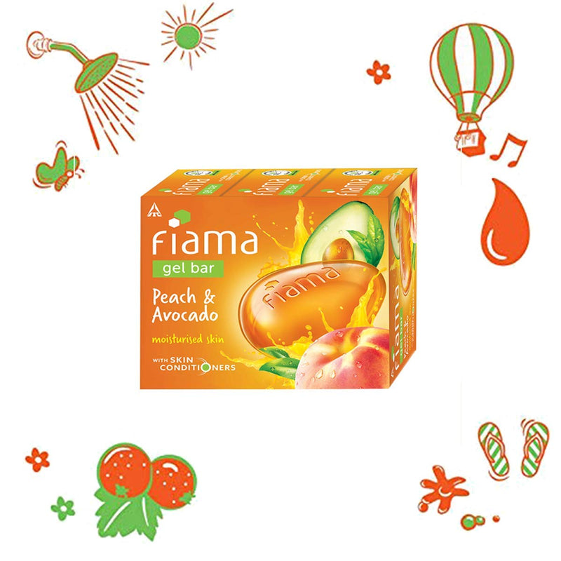 Fiama Peach & Avocado Gel Bar Soap 125g BD