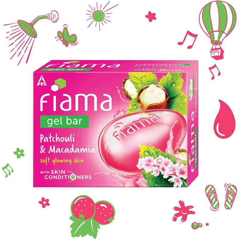 Fiama Patchouli & Macadamia Gel Bar Soap 125g BD