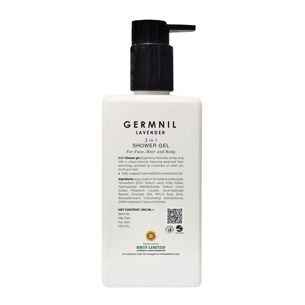 Germnil Lavender 3 In 1 Shower Gel 250ml BD