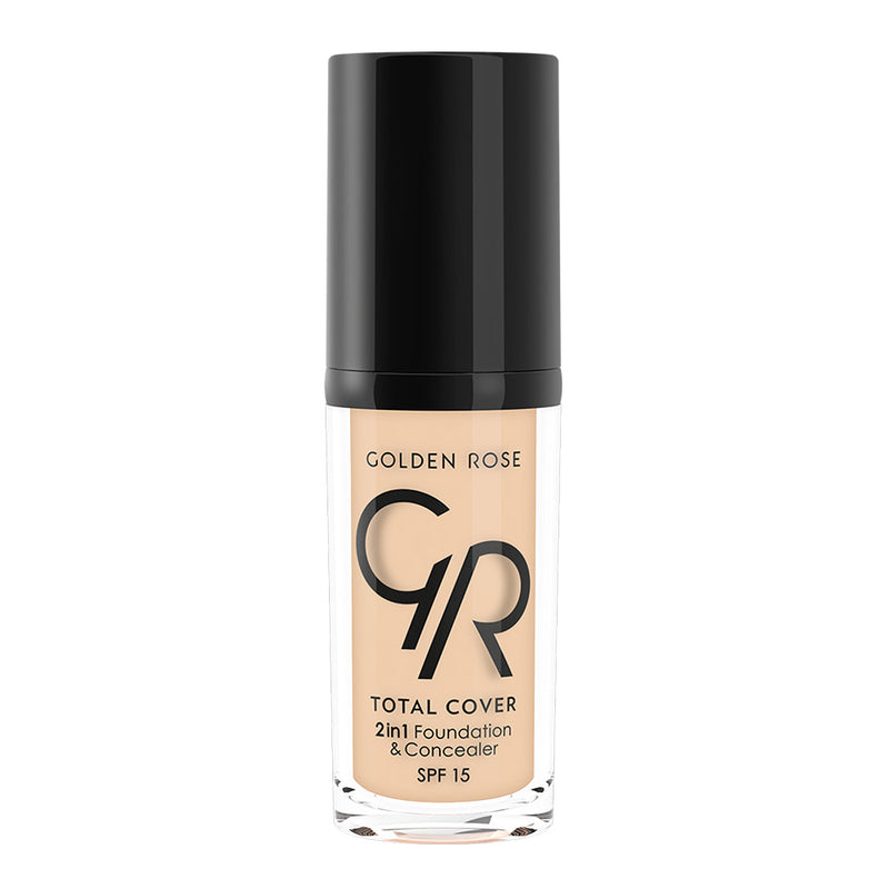 Golden Rose Total Cover 2in1 Foundation & Concealer 01 Porcelain BD