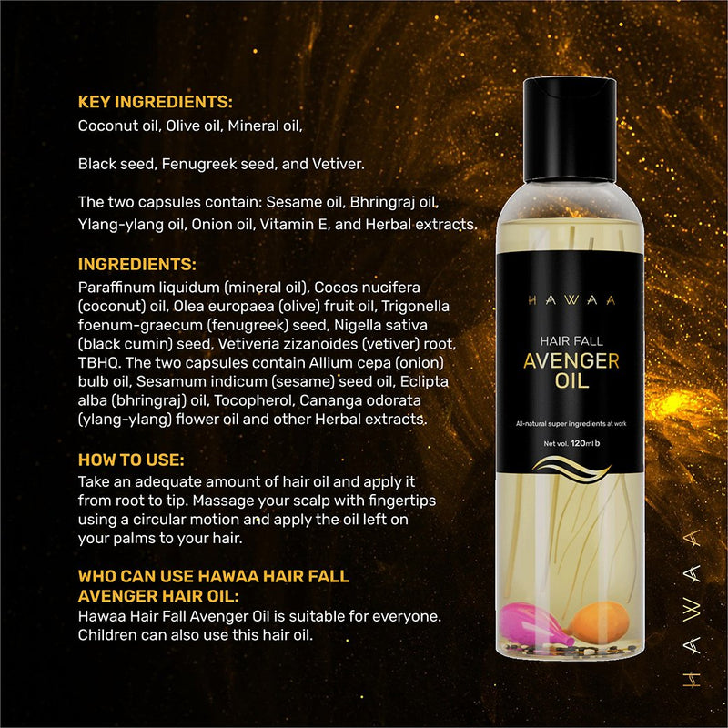 Hawaa Hair Fall Avenger Oil 120ml BD