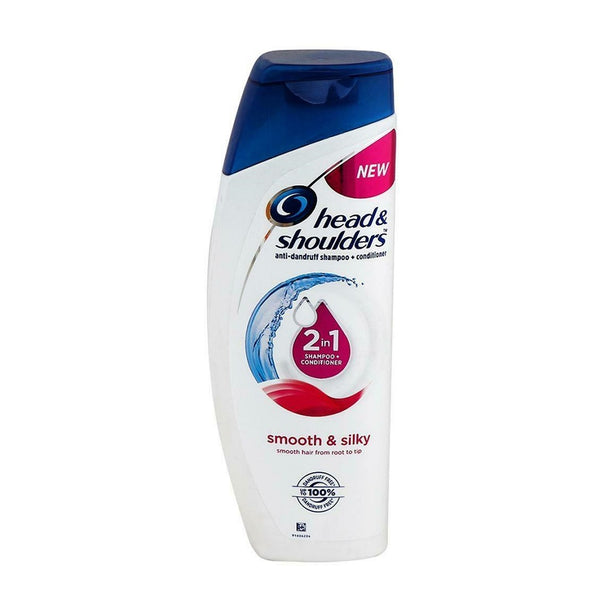 Head & Shoulders 2 In 1 Smooth & Silky Shampoo +Conditioner 400ml BD