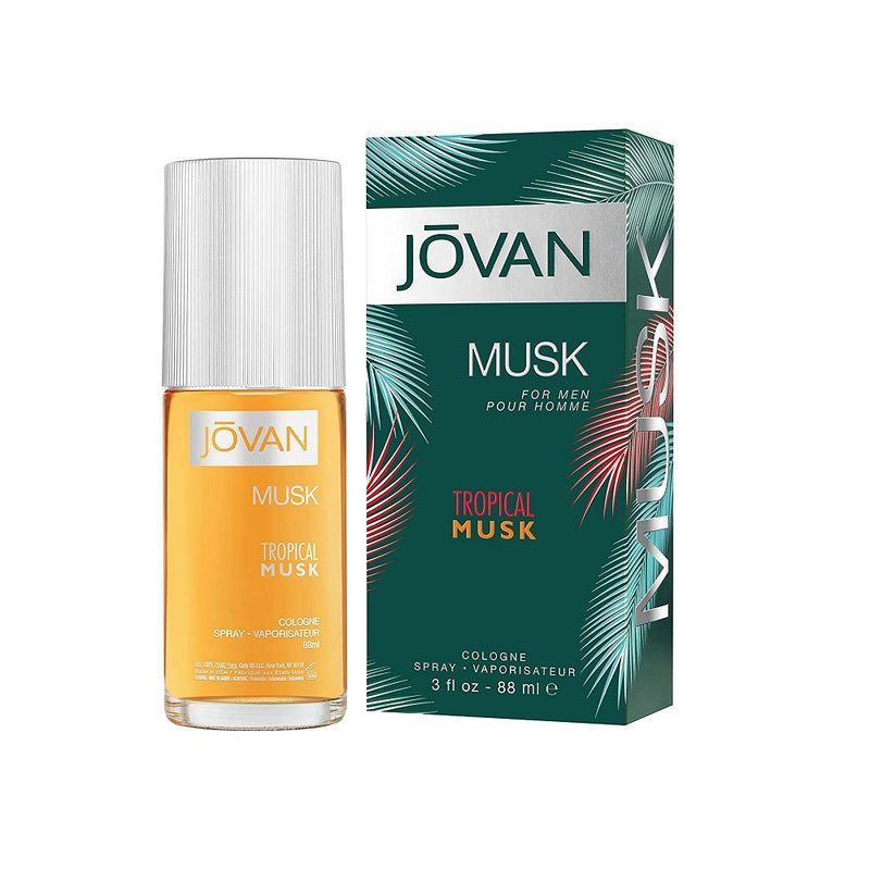 Jovan Tropical Musk Cologne Spray for Him 88ml BD