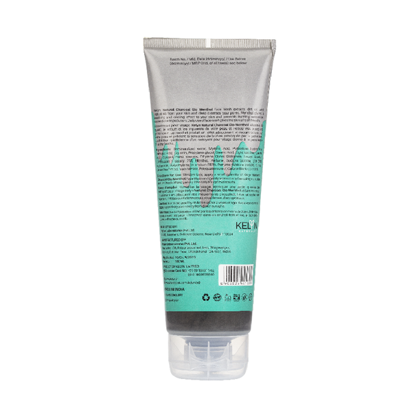 Kelyn Charcoal Glo Menthol Face Wash 100ml BD