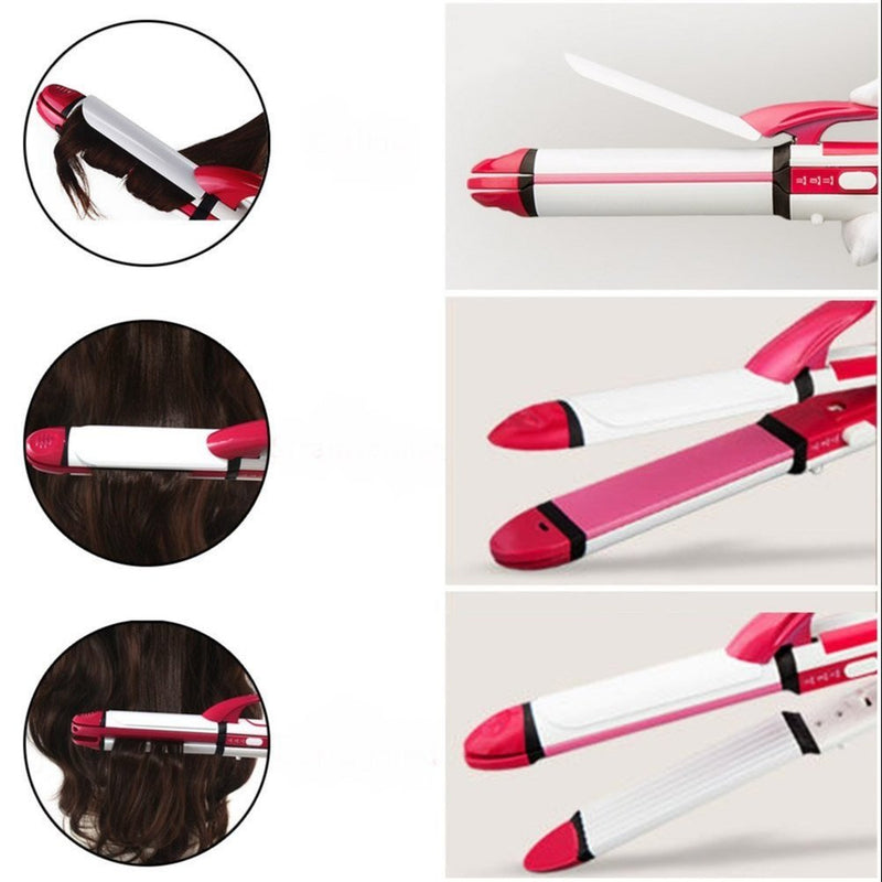 Kemei 3 In 1 Hair Curly Hair Straightener KM-3304 BD