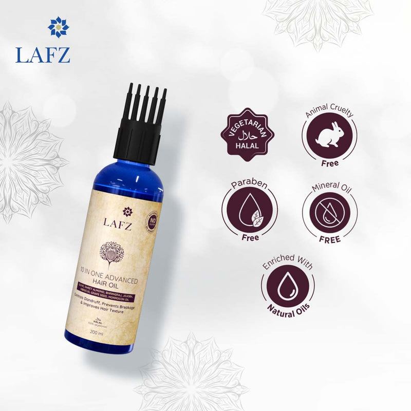 Lafz 10 In One Advanced Hair Oil 200ml BD