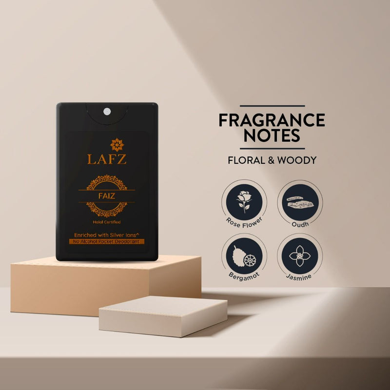 Lafz Faiz Pocket Deodorant Spray for Him 18ml BD