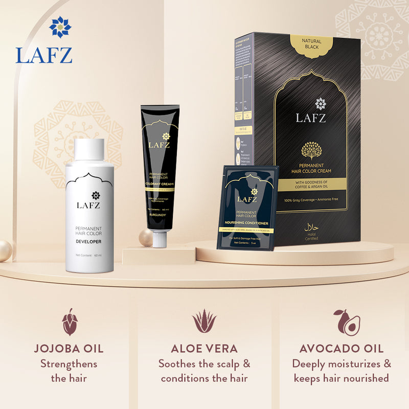 Lafz Permanent Hair Color Cream 60ml+60ml+10ml BD