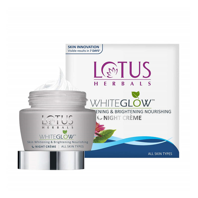 Lotus Herbals Whiteglow Skin Whitening & Brightening Nourishing Night Cream 60g BD