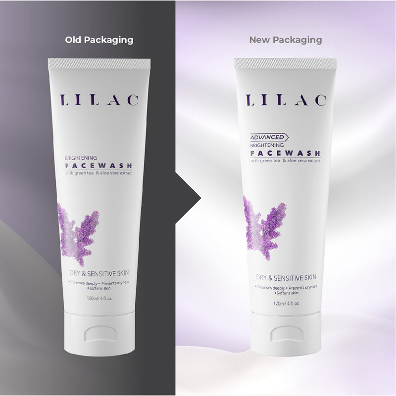 Lilac Brightening Face Wash Dry & Sensitive Skin 120ml BD