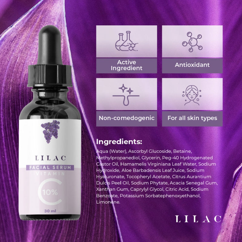 Lilac Vitamin C Facial Serum 30ml BD