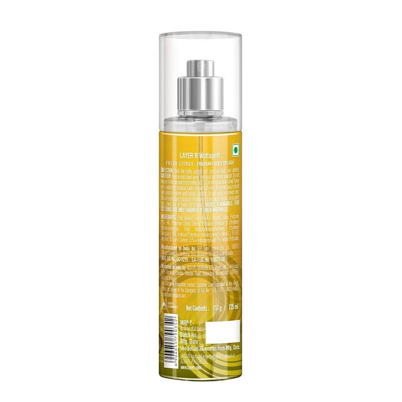 Layer'r Wottagirl Fresh Citrus Body Splash For Her 135ml BD