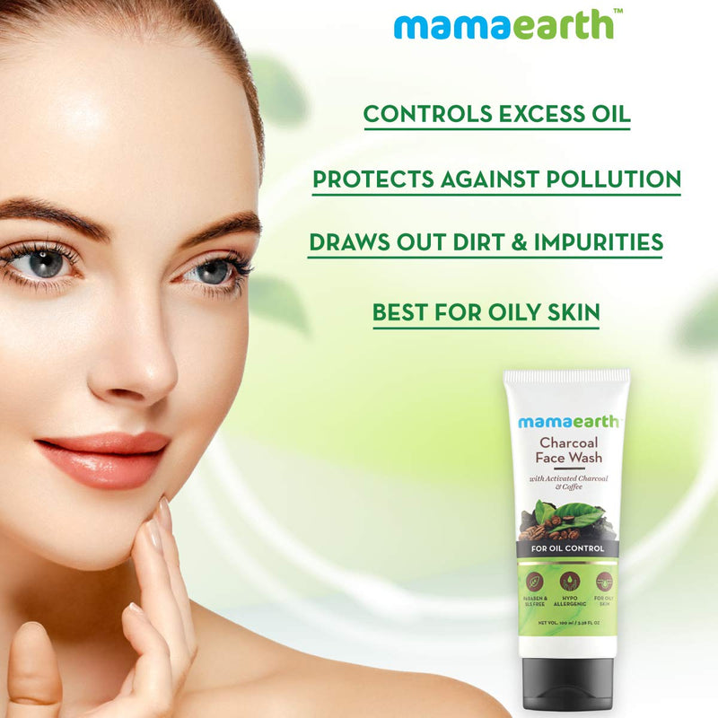 Mamaearth Charcoal Face Wash for Oil Control 100ml BD 