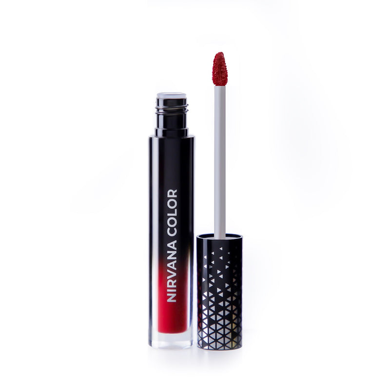 Nirvana Color Liquid Matte Lipstick Wild Red BD