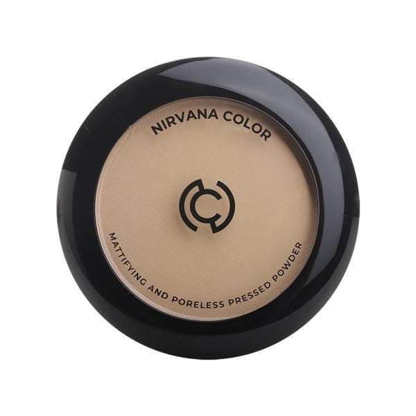 Nirvana Color Mattifying & Poreless Pressed Powder Light Beige BD