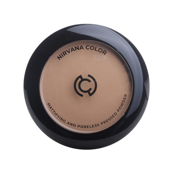 Nirvana Color Mattifying & Poreless Pressed Powder Light Golden BD