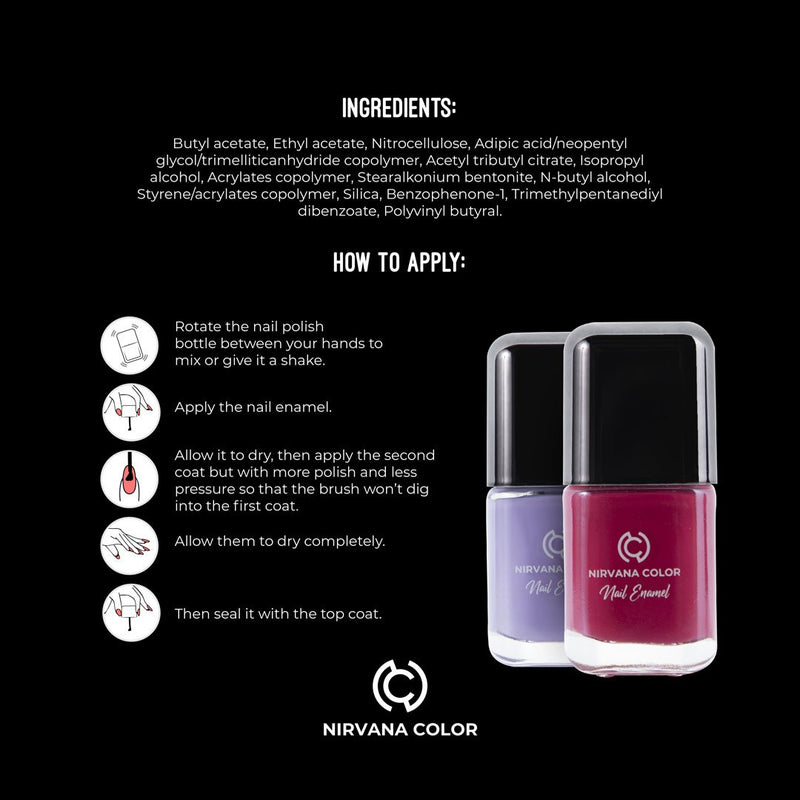 Nirvana Color Nail Enamel Direction