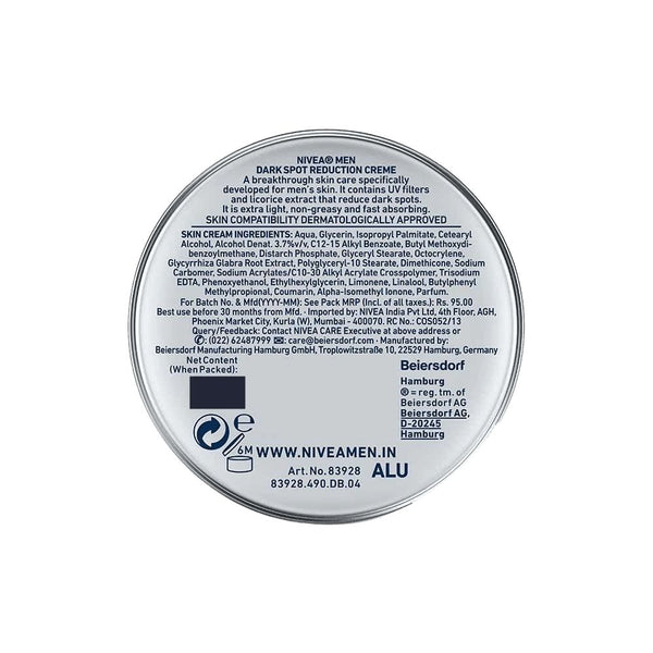 Nivea Men Dark Spot Reduction Cream 75ml BD