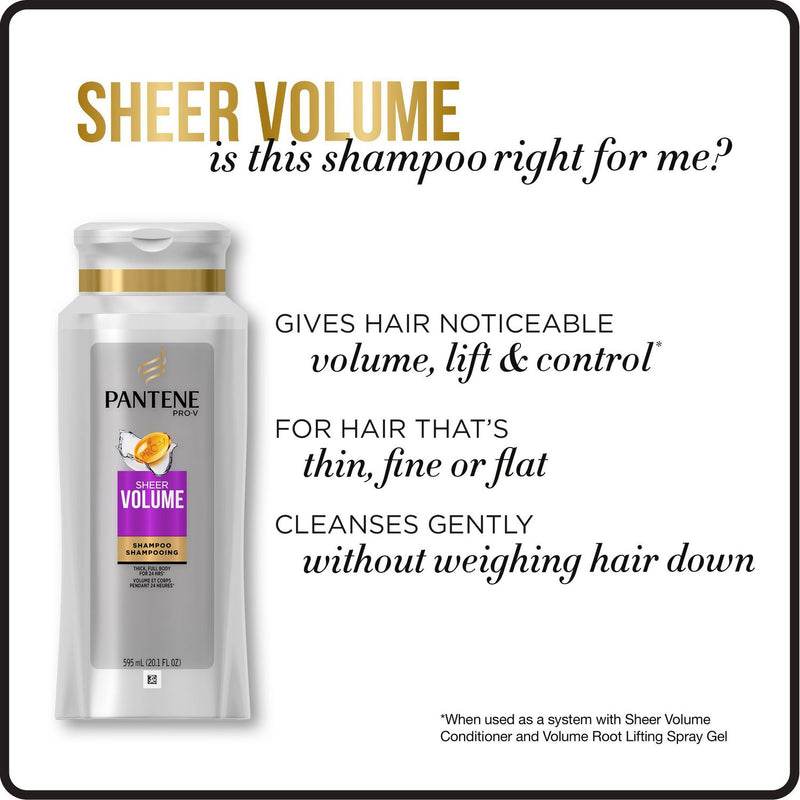 Pantene Sheer Volume Pro-V Shampoo 375ml BD