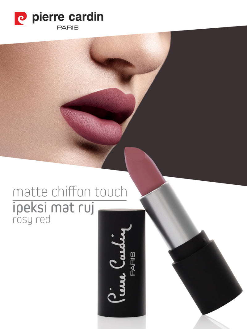 Pierre Cardin Matte Chiffon Touch Lipstick texture