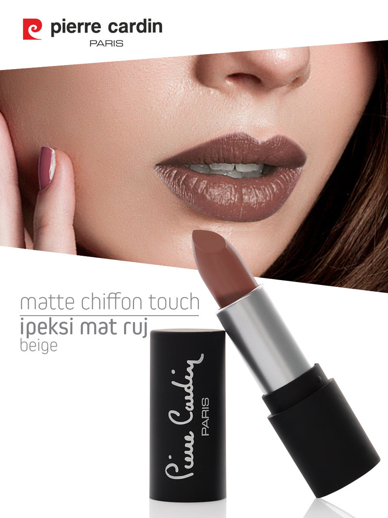 Pierre Cardin Matte Chiffon Touch Lipstick texture