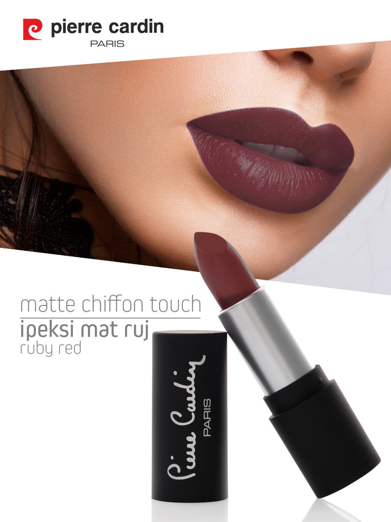 Pierre Cardin Matte Chiffon Touch Lipstick texture