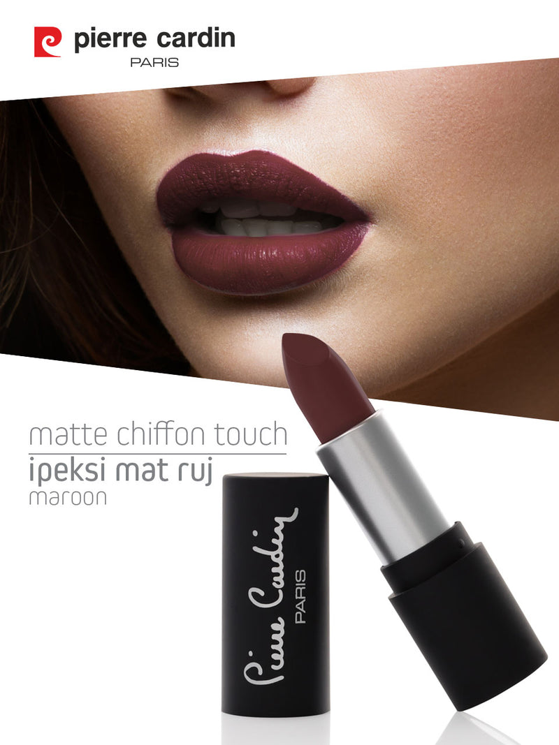 Pierre Cardin Matte Chiffon Touch Lipstick texture