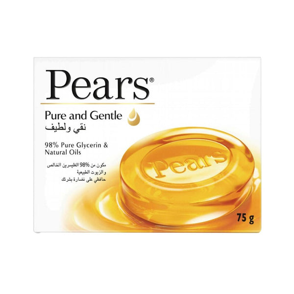 Pears Pure & Gentle Transparent Soap with Natural Oils 75g BD