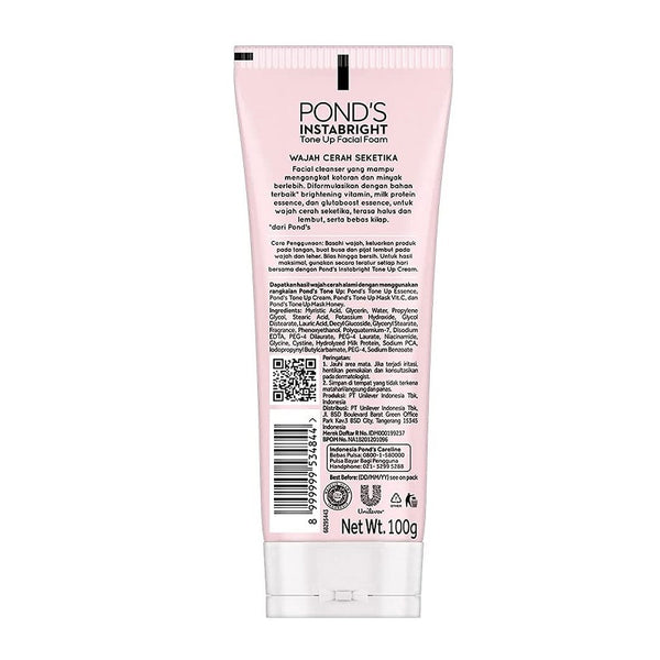 Pond's InstaBright Tone Up Milk Facial Foam 100g