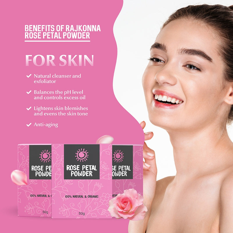 Rajkonna Rose Petal Powder 50g BD