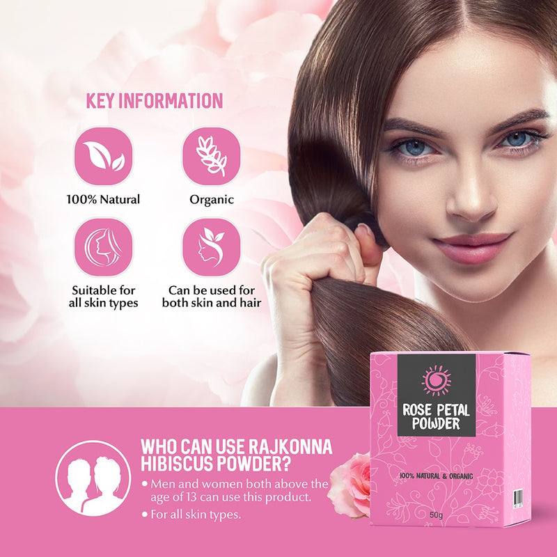 Rajkonna Rose Petal Powder 50g BD