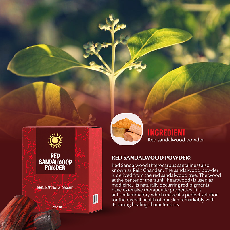 Rajkonna Red Sandalwood Powder 25g BD